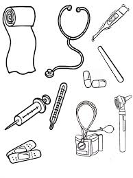 Download or print doctor coloring pages for your children, let your kid spend time with advantage and please you with the art. Kindergarten Doctor Tools Coloring Page Novocom Top