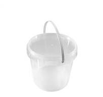 1 Gallon (128 oz) Clear Plastic Bucket with Lid and Handle (30 Pack), Ice  Cream Tub with Lids - Food Grade Freezer and Microwave Safe Food Storage ...