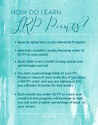 Learn How To Earn Lrp Points To Redeem Free Doterra Product