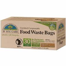 13 gal certified compostable trash bags 24x32 $0.39 tall kitchen non plastic trash bags composts in commercial composting facility bag dimension: If You Care Compostable Kitchen Bags Oh Natural