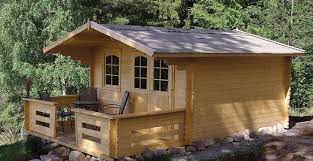 The listing suggests that building the cabin can take as little as two days with two people. Ez Log S Housing Kits Can Be Assembled Like Lego Blocks Into Various Structures