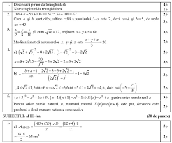 Subiecte evaluarea națională 2019 clasa vi. Barem Evaluare Si Notare Simulare Evaluare Nationala 2019 Proba La Matematica Clasa A Viii A Matematicas 6 Primaria Matematicas Primarias