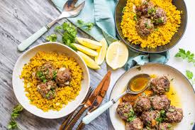 Carne Asada Meatballs With Arroz Amarillo Keto Paleo Whole30