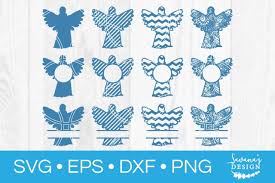 Download Angel Svg Bundle Svg Eps Png Dxf Cut Files For Cricut And Silhouette Cameo By Savanasdesign