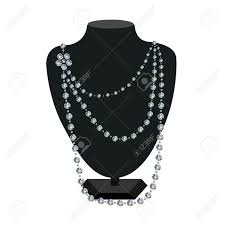 Black And White Necklace Clipart Jewelry Cliparts Diamond Necklace Black Mannequin Jewelry