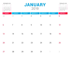 January 2019 Calendar Uk Printable Calendar Uk 2019 Calendar Calendar