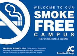 19:03 et, jul 31 2021; Amarillo College All Ac Campuses To Become Tobacco Smoke Free On August 1st