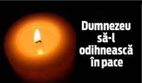 Va rog sa primiti fie ca dragostea familiei si a prietenilor sa reprezinta sprijinul de care aveti nevoie in aceste zile de mare. Sincere CondoleanÈ›e Apa Trece Pietrele RÄƒman Axenia Iasir