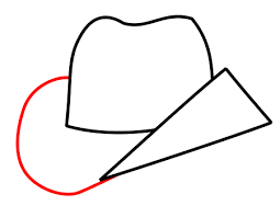 You can print or color them online at getdrawings.com for absolutely free. How To Draw A Cartoon Cowboy Hat Using Perfect Curved Lines