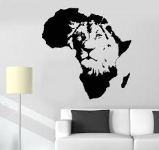 Vinyl Wall Decal Lion King Of The Jungle Africa African Animal Stickers Unique Gift 1253ig African Wall Art Africa Tattoos Wall Decals