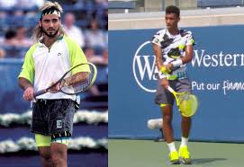 Andre Agassi 1990 And Felix Auger Aliassime 2020 Nike Equipments Tennis Majors (both agassi and graf are ambassadors for the swiss watchmaker. andre agassi 1990 and felix auger