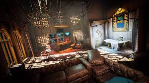 Artstation Cyberpunk Interior Kit Ue4 Denis Rutkovsky Futuristic Interior Cyberpunk Interior Cyberpunk Interior Design