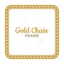 1950s evening bag gold colour frame and chain. Gold Chain Square Border Frame Rectangle Wreath Shape Jewelry Royalty Free Cliparts Vectors And Stock Illustration Image 123975550