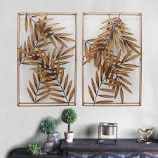 Check spelling or type a new query. Gold Metal Palm Leaf Panel Wall Art Set Of 2 World Market Gold Metal Wall Art Exterior Wall Art Panel Wall Art