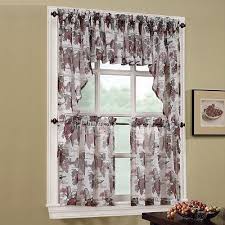 wine country swag tier kitchen curtains