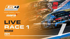 LIVE I Race 1 I Misano I GT4 European Series Powered by RAFA ...