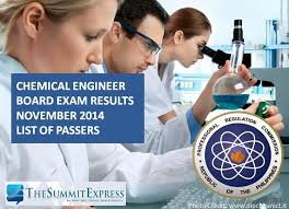 List of Passers: Chemical Engineer board exam results November 2014