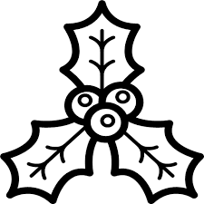 Download Holly Xmas Icon Christmas Outline Yellowimages Mockups