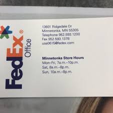 Maybe you would like to learn more about one of these? Fedex Office Print Ship Center 11 Reviews Printing Services 13601 Ridgedale Dr Minnetonka Mn Phone Number
