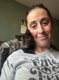 Greetings members…“Snickers” is my green-eyed Tortie, baby girl. She loves  long walks, poetry, and basking in the sun.