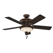 The hunter dempsey fan has an led light that is dimmable for complete control on the amount of light in your room according to your preference. Hunter 52 Italian Countryside Ceiling Fan With Led Light Kit And Pull Chain Pa Cocoa Overstock 8086174
