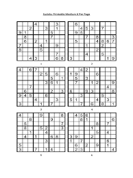 Print free sudoku 2 per page. Sudoku Printable Medium 6 Per Page
