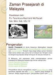 Di kenal dengan masa batu muda. Tingkatan 1