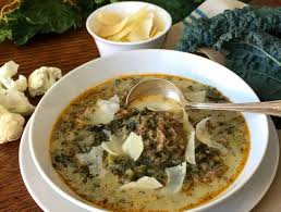 1 1/2 cups chopped vegan breakfast sausage; Low Carb Italian Sausage Kale Soup Twosleevers