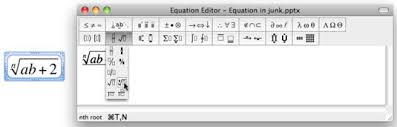 Writing And Editing Equations In Office 2011 For Mac Bishop O Dowd High School Technology Help Center