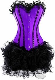 Corsetforsale.com sale purple corset wedding dress, purple corsets and bustiers, purple fur shrug, purple goth dress, purple halter corset, purple halter neck dress, purple hooded cape costume. Purple Lace Up Corset Outfit Burlesque Tutu