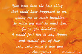 Birthday quotes for husband from wife: Husband Bday Quotes Quotesgram