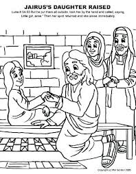 Image Result For Kids Coloring Pages Jairus Daughter Bible Coloring Pages Bible Coloring Jairus Daughter
