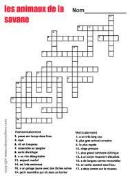 I hope you enjoy it. Animals Crossword Puzzles In French By Cabane A Idees Tpt