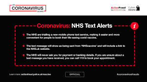Selecting from option a or b. Nhs Text Alerts For Life Saving Covid Jab Action Fraud