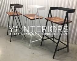 Handcrafted Wood And Metal Frame Dining Chair Model Name Walker In 2020 Bar Chairs Furniture Design Restaurant Chairs For Sale