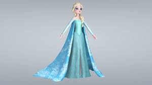 3d Elsa Frozen Model Elsa Frozen Elsa Model