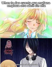 Meme De Shigatsu Wa Kimi No Uso Ahh Aqui Vamos Nuevamente Traigan Los Panuelos Animemes