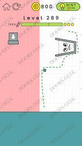 You only need to draw a line that will allow the water from the tap to flow right into the glass. Happy Glass Level 289 Solution Doors Geek