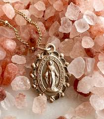 Image of Modern Immaculate Medal Necklace