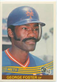 #52: George Foster Card: 1984 Donruss Moustache Type: Heavy Pencil with  Mutton Chops Fact: An integral member of the “Big Red...