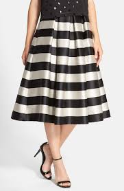 eliza j pleated stripe midi skirt nordstrom