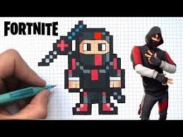 2019 fortnite ikonik skin scenario emote galaxy s10 exclusive read description fortnite. Pixel Art Fortnite Skin Ikonik 31 Idees Et Designs Pour Vous Inspirer En Images