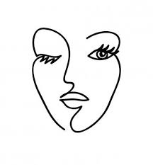 Black And White Line Art Abstract Abstract Woman Face Black And White Hand Drawn Line Art Outline Vector Illustr Affiliate Black White H In 2020 Abstract Face Art Face Outline Abstract Faces