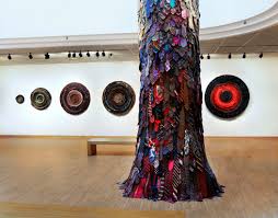 Art With Neckties Bay Area Artist Creates Sculptures Using Neckties Threadbare Neck Tie Installation Art