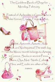 The Goddess Book Of Days For Monday February Magic Crafts Magic Day Book Of Shadows