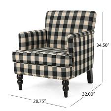 Black And White Plaid Accent Chairs Christopher Knight Home 305559 Evete Tufted Fabric Club Chair Black Checkerboard Visit The Image Link More Details A In 2020 Plaid Chair Tufted Club Chairs Armchair