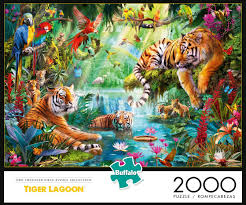 4.7 out of 5 stars 110. Buffalo Games Tiger Lagoon 2000 Piece Jigsaw Puzzle I Love Puzzles