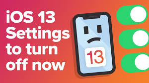 Ten Ios 13 Settings To Turn Off Now Youtube Turn Ons Iphone Tutorial Iphone Hacks