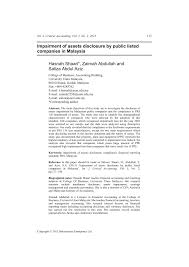 Brunei 381 km, indonesia 1,782 km, reporting standards. Pdf Impairment Of Assets Disclosure By Public Listed Companies In Malaysia