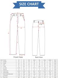 pants waist size chart professional uniform ashar